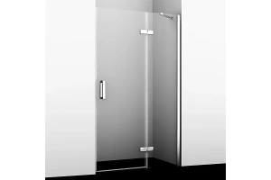 Душевая дверь в нишу Wasserkraft Aller 120х200 R профиль хром стекло прозрачное