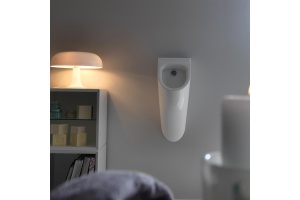 KERASAN Aquatech Писсуар в комплекте с сифоном, цвет белый