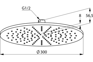 Верхний душ Kludi  (6433005-00) - 2