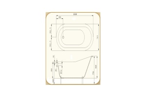 Чугунная ванна Magliezza Beatrice 153x77 см (BEATRICE DO) - 3