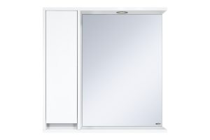 Зеркало Misty Алиса 75 L с подсветкой белое