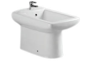 Биде напольное Ceramalux белый (9104С)