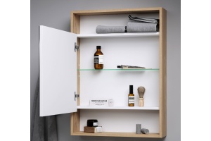 Зеркало-шкаф Aqwella City 60 дуб балтийский - 2