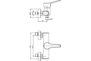 Смеситель для душа Paini Messina MECR511KM - 2