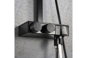 Душевая стойка Black&White Seasons черная матовая - 3