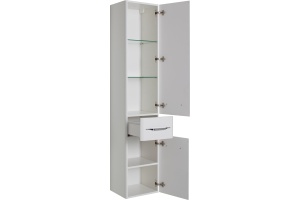 Шкаф-пенал Aquanet Виченца 36 белый глянец - 3