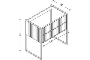 Тумба под раковину чашу Boheme Armadi Art Monaco 100 белый глянец - хром - 3