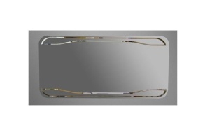 Зеркало без светильника Kerasan Waldorf 150х70 (740501)