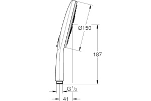 Душевая лейка Grohe Rainshower SmartActive 26590000 - 3