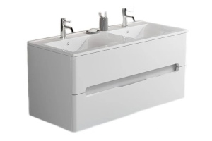 Тумба с раковиной Sanvit Форма 120 белый глянец