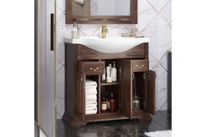 Тумба с раковиной Opadiris Риспекто 85 темное дерево - 3