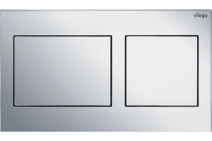 Клавиша смыва, Viega, Prevista, Visign for Style 21, для унитаза, ширина, мм-220, глубина, мм-8, высота, мм-130, тип смыва-двойной, тип управления-ручной нажимной, м - 2