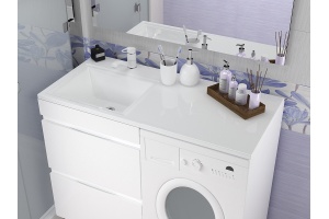 Раковина-столешница Style Line Estetus Даллас 100 белая левая - 2