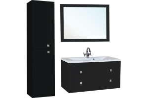 Тумба с раковиной Bellezza Милан 90 черная - 3