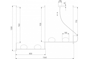 Подвесной светильник Eurosvet Stair 70145/4 белый - 2