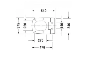 Сиденье для унитаза Duravit SensoWash DuraStyle белый (610200002000300) - 2