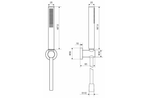 Душевой гарнитур Excellent Loka белый матовый - 3