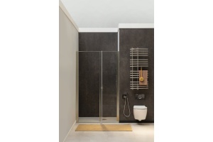 Душевая дверь Allen Brau Priority 140 профиль серебро матовый стекло прозрачное - 3