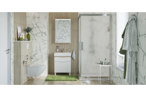 Душевой уголок STWORKI Дублин DE019SC120120200 120x120 см профиль хром глянец, стекло матовое - 3