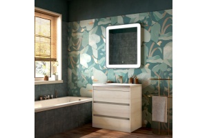 FAMILY База под раковину напольная с тремя выкатными ящиками, Pino Bianco, 750x475x805, FAMILY-750-3C-PIA-PB