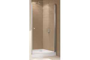 Душевая дверь в нишу Cezares Eco O B 1 95 C Cr стекло прозрачное - 2