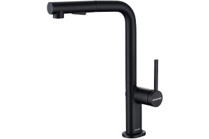 Смеситель для кухни Paulmark Neo темно серый - черный матовый