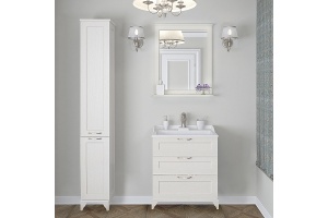 Комплект мебели напольный Aquaton Леон 65 белый