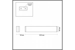 Настенный светодиодный светильник Odeon Light Hightech Framant 4295/30WL - 3