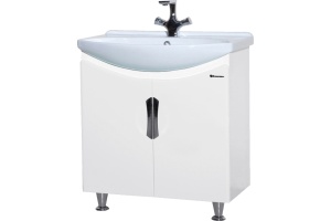 Мебель для ванной Bellezza Лагуна 65 прямая белая - 3