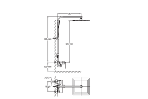 Душевая стойка Cezares CITY-F-CD-01 - 2