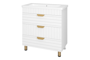 Тумба под раковину Brevita Gloster 80 белый (GLOS-06080-01-2) - 3