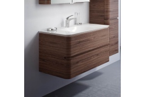 Тумба с раковиной AM.PM Sensation 100 подвесная, орех