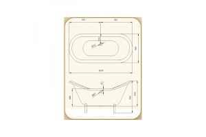 Чугунная ванна Magliezza Julietta 183x78 см (JULIETTA WH) - 3