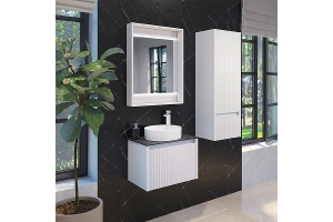 Тумба с раковиной Comforty Марсель 60 белая матовая - 2