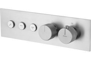 5.33003-BN LIBERTY X3 Смесит. встр., 3 выхода (Push key), Термостат,скрыт.часть,браш.никель (296319)