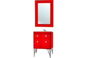 Мебель для ванной Bellezza Луссо 65 красная