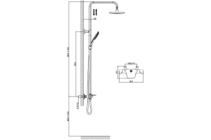 Душевая система D&K DA2143741B14 - 2