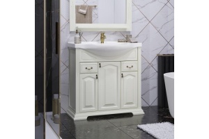 Тумба с раковиной Opadiris Риспекто 85 бежевый матовый