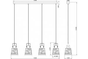 Подвесной светильник Moderli Ekaterina V3021-4P - 2
