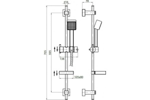 Душевой гарнитур Cezares Turbolenza C SD-01 - 2
