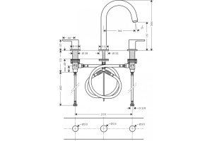 Смеситель для раковины Hansgrohe Vernis Shape черный матовый - 2