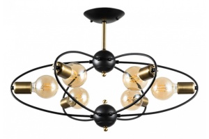 Потолочная люстра Arte Lamp Glasgow A1963PL-6BK