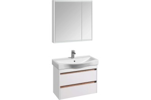 Зеркало-шкаф Aquaton Нортон 80 белый глянец - 3