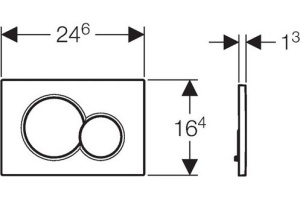 Кнопка смыва Geberit Sigma 01 115.770.11.5 белая - 3