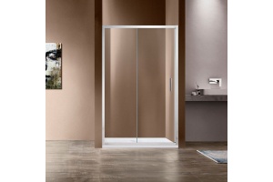 Душевая дверь в нишу Vincea Garda VDS-1G125CL 125 см, профиль хром, стекло прозрачное