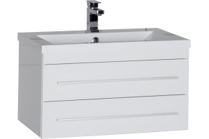 Тумба с раковиной Aquanet Нота 75 белая