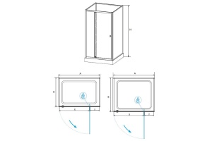 Душевая кабина  80*100*200 RGW AN-207 Прямоуг./Белый/Frost Line/5 мм (3 уп.) - 3