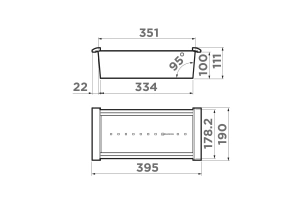 Коландер для кухонной мойки Omoikiri нержавеющая сталь (4999036) - 2