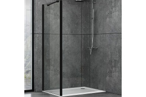 Душевая перегородка Abber Schwarzer Diamant 100 профиль черный (AG100BS)