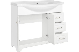 Тумба для комплекта Style Line Олеандр-2 100 Люкс, белая - 2